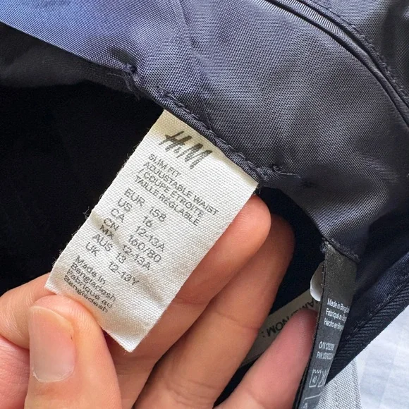 Boys Blue 2 Piece Suit Set with Brooks Brothers Shirt and Brown Belt - Picture 7 of 7